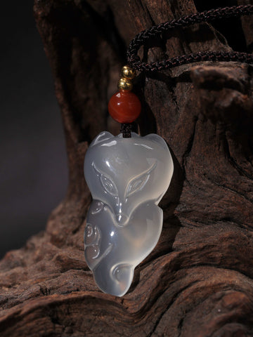 Chinese shamanic fox totem pendant