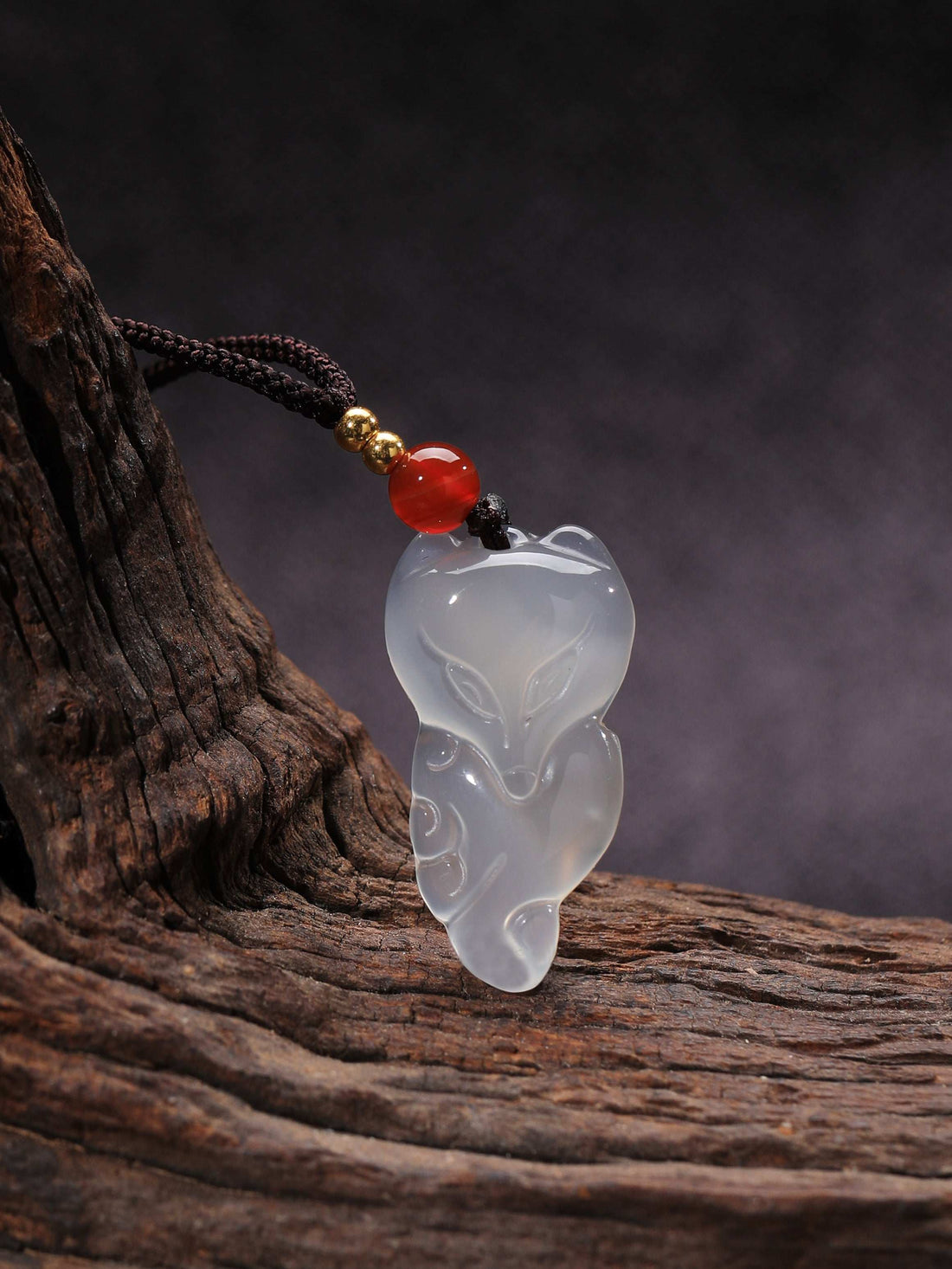 Chinese shamanic fox totem pendant