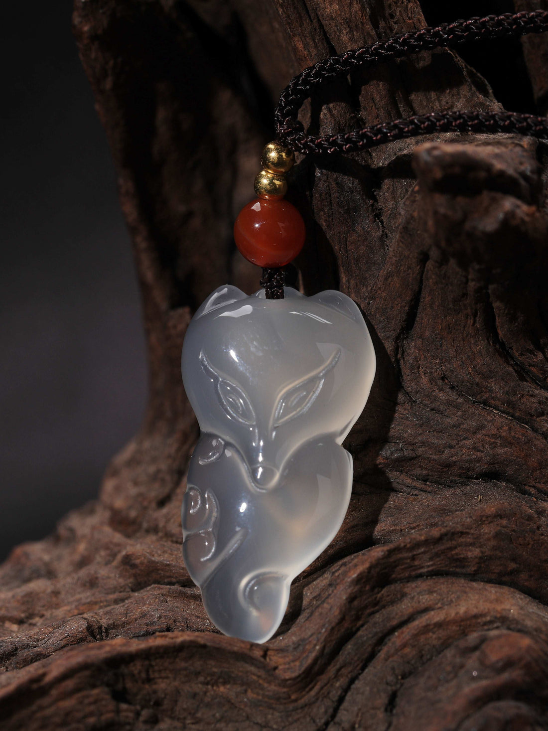 Chinese shamanic fox totem pendant