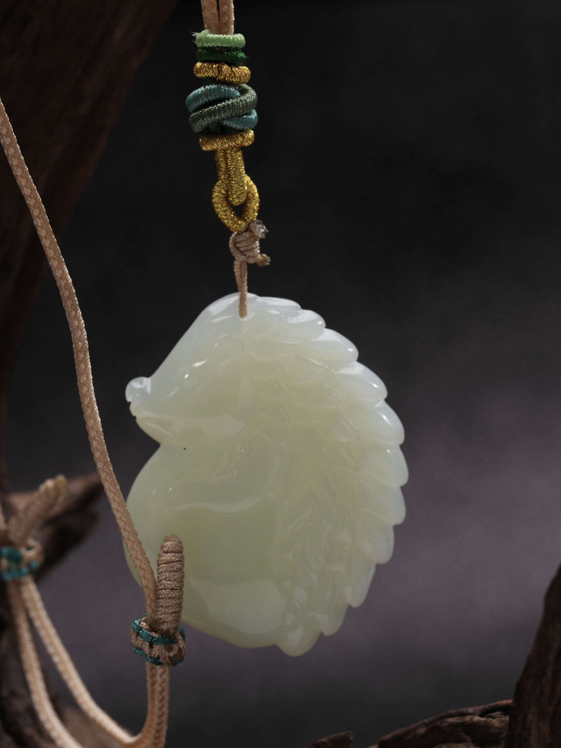 Chinese shamanic hedgehog totem pendant