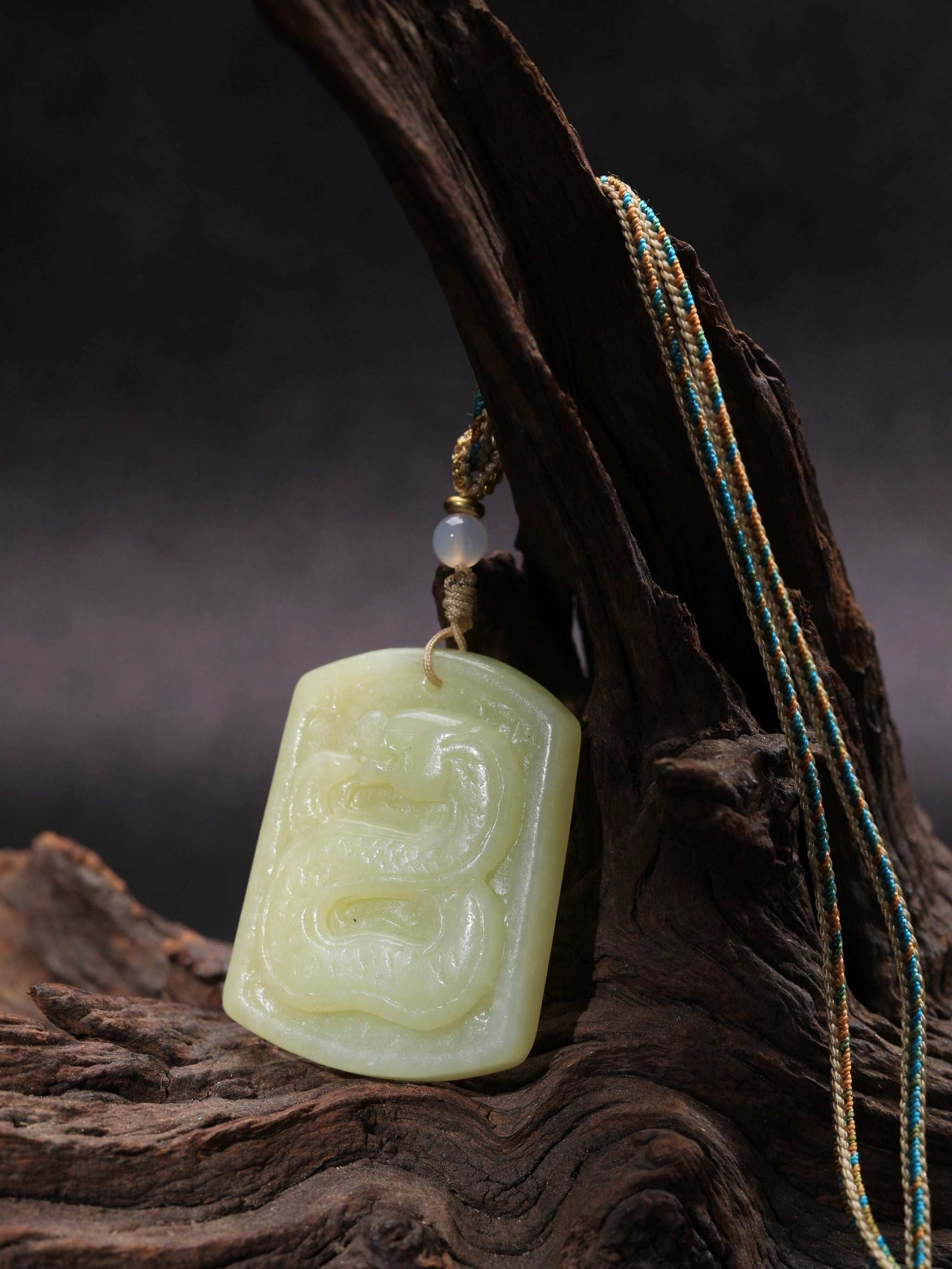 Chinese shamanistic guardian spirit snake fairy pendant